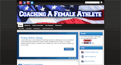 Desktop Screenshot of coachingafemaleathlete.com